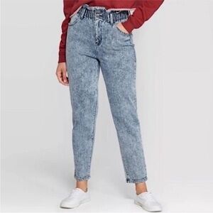 Wild Fable Paper Bag High Waist Acid Wash Jeans